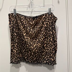 Wild Fable leopard skirt